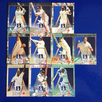 (image for) TEST CRICKET SERIES 1996-1997 CARDS (Set of10)