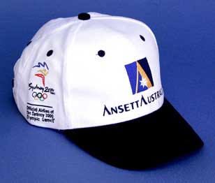 (image for) OLYMPIC BASEBALL CAP - White / Navy - Click Image to Close