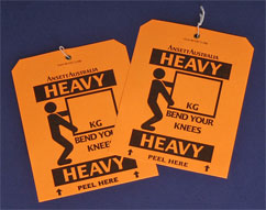 (image for) "HEAVY" BAGGAGE TAG - Click Image to Close