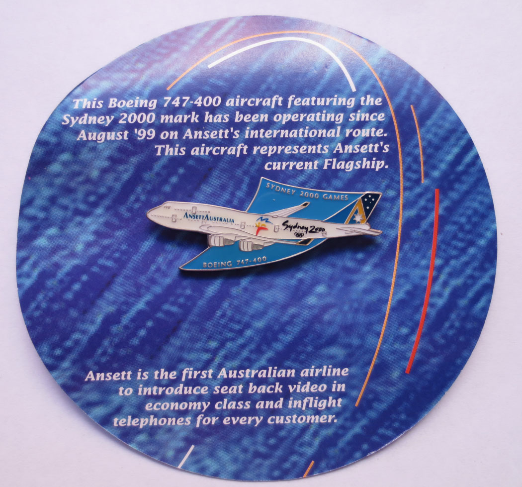 (image for) OLYMPIC HISTORICAL AIRCRAFT PIN - BOEING 747-400 OLYMPIC