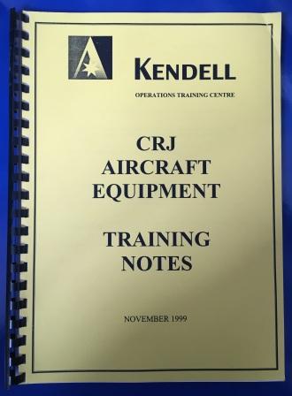 (image for) CRJ AIRCRAFT EQUIPMENT TRAINING NOTES MANUAL