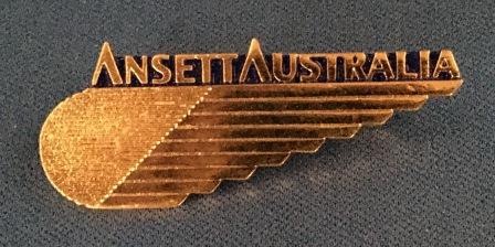 (image for) CABIN CREW WINGS: "Ansett Australia - Gold"