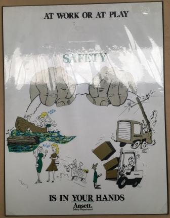 (image for) Ansett. Safety Department Poster
