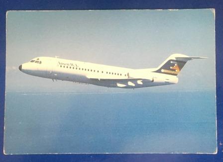 (image for) POSTCARD: "Ansett W.A. F28"