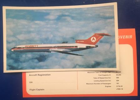 (image for) POSTCARD: "BOEING 727-200"