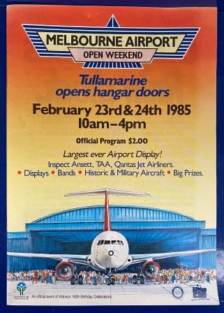 (image for) OFFICIAL PROGRAM: "Melbourne Airport Open Weekend 1985"