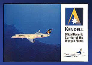 (image for) AIRCRAFT POSTER "Kendell CRJ 200 VH-KJF"
