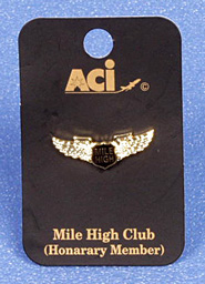 (image for) MILE HIGH CLUB: "Lapel Badge"