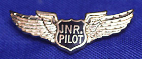 JUNIOR PILOT WING - LAPEL BADGE JUNIOR PILOT WING - LAPEL BADGE