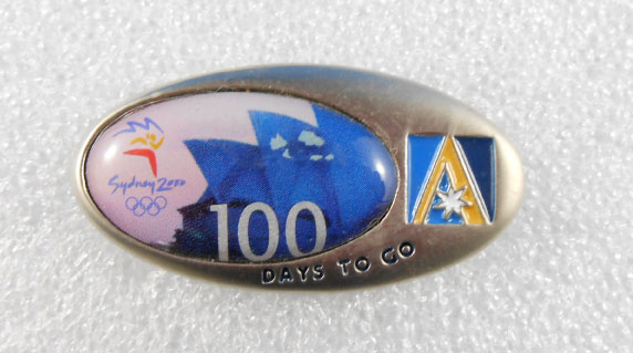 LAPEL BADGE: "100 DAYS TO GO"