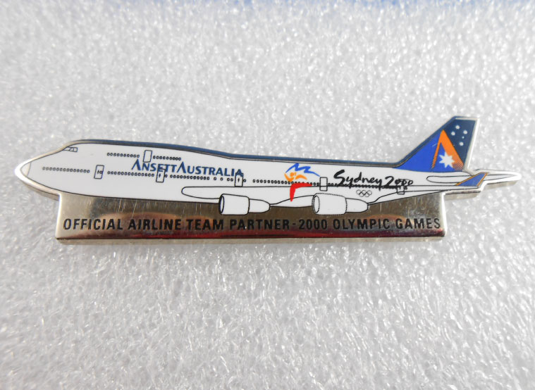 SYDNEY 2000 OFFICAL AIRLINE TEAM PIN - ANSETT AUSTRALIA (image for) SYDNEY 2000 OFFICAL AIRLINE TEAM PIN - ANSETT AUSTRALIA