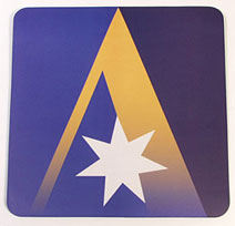 (image for) MOUSE MAT: "Ansett Australia Starmark" - Click Image to Close