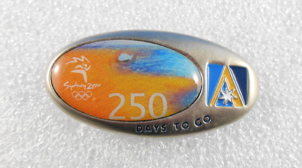 LAPEL BADGE: "250 DAYS TO GO" (image for) LAPEL BADGE: "250 DAYS TO GO"