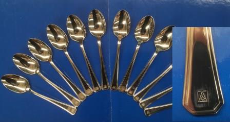 (image for) ANSETT AURSTRALIA FIRST CLASS DESSERT SPOONS (SET OF 12)