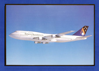 (image for) AIRCRAFT POSTER (B747-300, VH-INH) - Click Image to Close