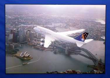 (image for) AIRCRAFT POSTER (B747-300, VH-INH) - Click Image to Close