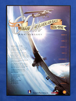 (image for) AIRCRAFT POSTER (60th Anniversary Air Race) - Click Image to Close