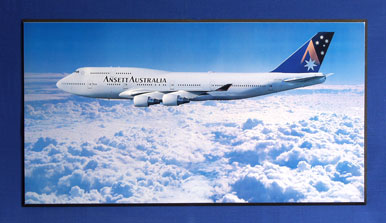 (image for) AIRCRAFT POSTER (B747-400, VH-ANA)