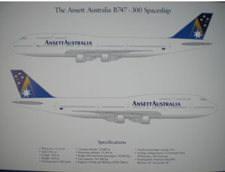 BOEING 747-300 SPECIFICATION SHEET (image for) BOEING 747-300 SPECIFICATION SHEET