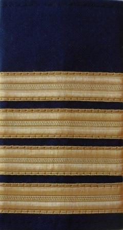 (image for) DARK NAVY EPAULETTES - 4 Bar GOLD (SET OF 2) - Click Image to Close