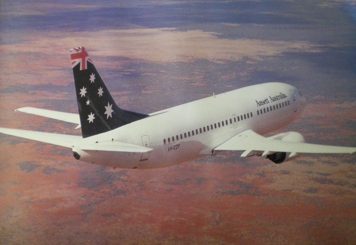 AIRCRAFT POSTER (BOEING 737-300, VH-CZP) (image for) AIRCRAFT POSTER (BOEING 737-300, VH-CZP)