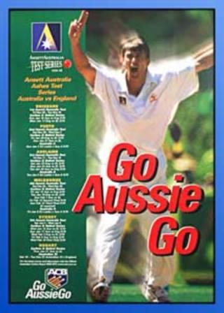 (image for) POSTER - TEST CRICKET SERIES 1998-99 - Click Image to Close