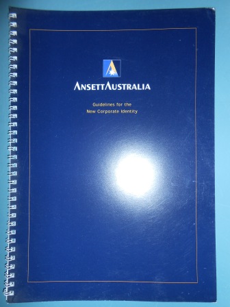 (image for) ANSETT AUSTRALIA - NEW CORPORATE IDENTITY GUIDELINES MANUAL - Click Image to Close