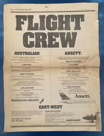 (image for) ADVERTISEMENT: "Flight Crew"