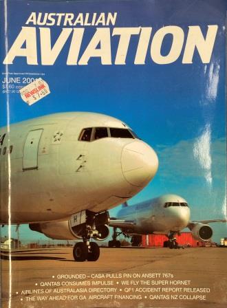 MAGAZINE: "Australian Aviation - June 2001" (image for) MAGAZINE: "Australian Aviation - June 2001"