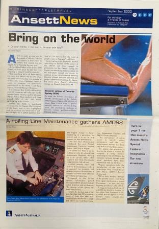 (image for) ANSETT NEWS: "No. 222 - September 2000"