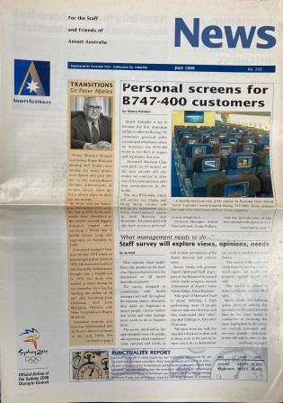 (image for) ANSETT NEWS: "No. 209 - July 1999"