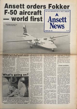 (image for) ANSETT NEWS: "No. 48 - February 1985"