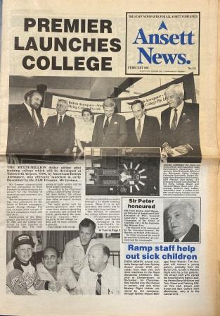 (image for) ANSETT NEWS: "No. 114 - February 1991"