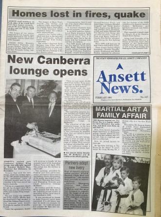 (image for) ANSETT NEWS: "No. 147 - February 1994"