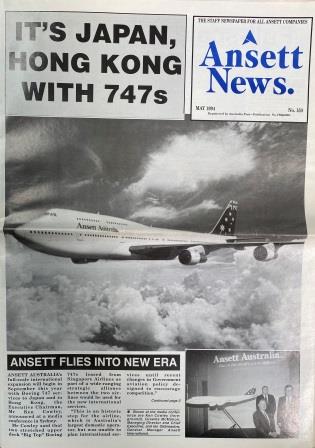 (image for) ANSETT NEWS: "No. 150 - May 1994"