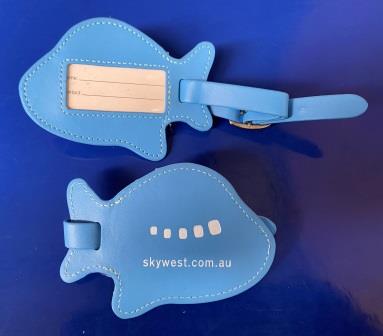 BAGGAGE TAG: "Happy Plane Shape" (image for) BAGGAGE TAG: "Happy Plane Shape"