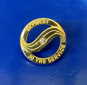 LAPEL BADGE: "30 Years Service - Gold" (image for) LAPEL BADGE: "30 Years Service - Gold"