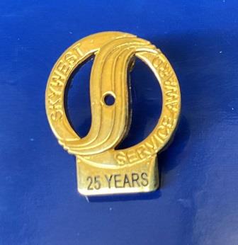 LAPEL BADGE: "Service Award 25 Years - Gold" (image for) LAPEL BADGE: "Service Award 25 Years - Gold"