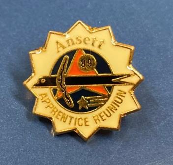 (image for) ENGINEERING LAPEL BADGE: "Apprentice Reunion 1989"