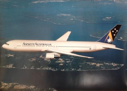 AIRCRAFT POSTER (B767-300, VH-BZF) (image for) AIRCRAFT POSTER (B767-300, VH-BZF)