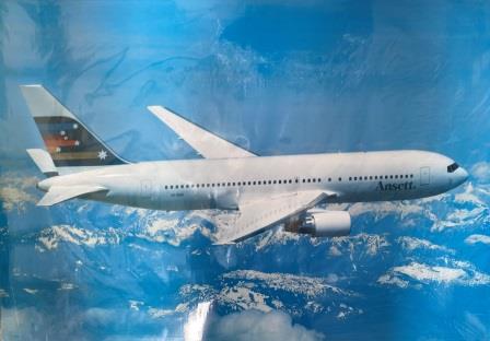 (image for) AIRCRAFT POSTER - BOEING B767-200: "Laminated / Blockmounted"