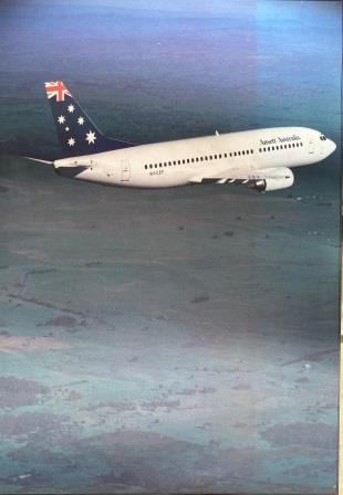 (image for) AIRCRAFT POSTER - BOEING B737-300: "Laminated / Blockmounted"
