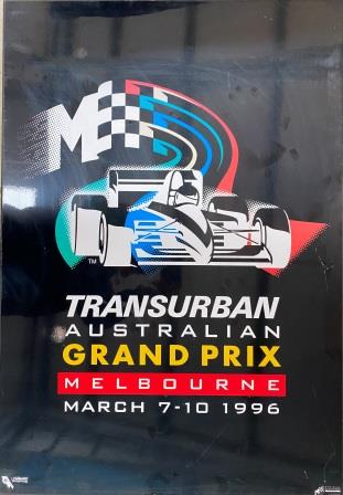 (image for) LAMINATED / BLOCKMOUNTED POSTER: "Melbourne Grand Prix 1996"