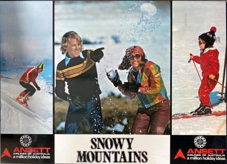 (image for) HOLIDAY POSTER: "Snowy Mountains"