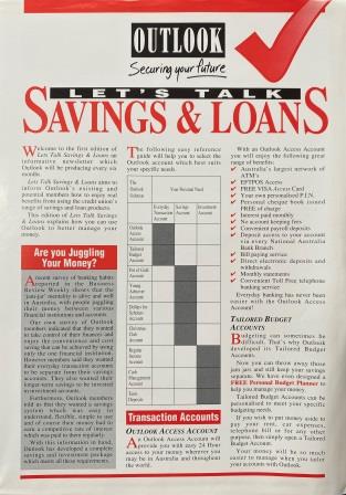 (image for) CREDIT UNION: "Let's Talk Brochure"