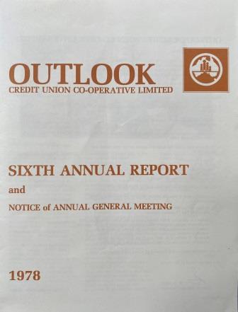 (image for) CREDIT UNION: "Sixth Annual Report - 1978"