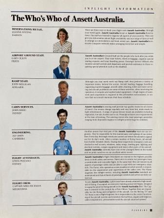 (image for) THE WHO'S WHO OF Ansett Australia.: "1990-1994"