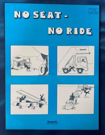 Ansett. Safety Department Poster (image for) Ansett. Safety Department Poster