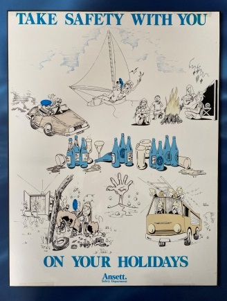 (image for) Ansett. Safety Department Poster