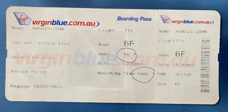 (image for) BOARDING PASS: "27 June 2009"